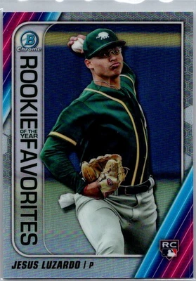2020 Bowman #ROYF-JL Jesus Luzardo Chrome Rookie of the Year Favorites - Image 1 of 2