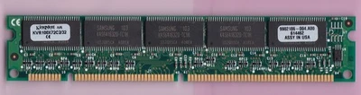 32MB PC100 KINGSTON KVR100X72C2/32 ECC SDR 3.3V SDRAM PC-100 RAM Stick DIMM - Image 1 of 2