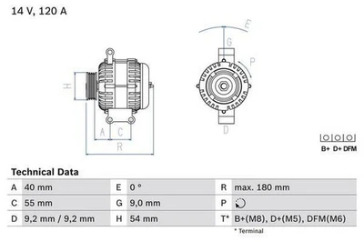 Alternador Opel Astra H Corsa C LRA03068 93190915 - Imagen 1 de 2