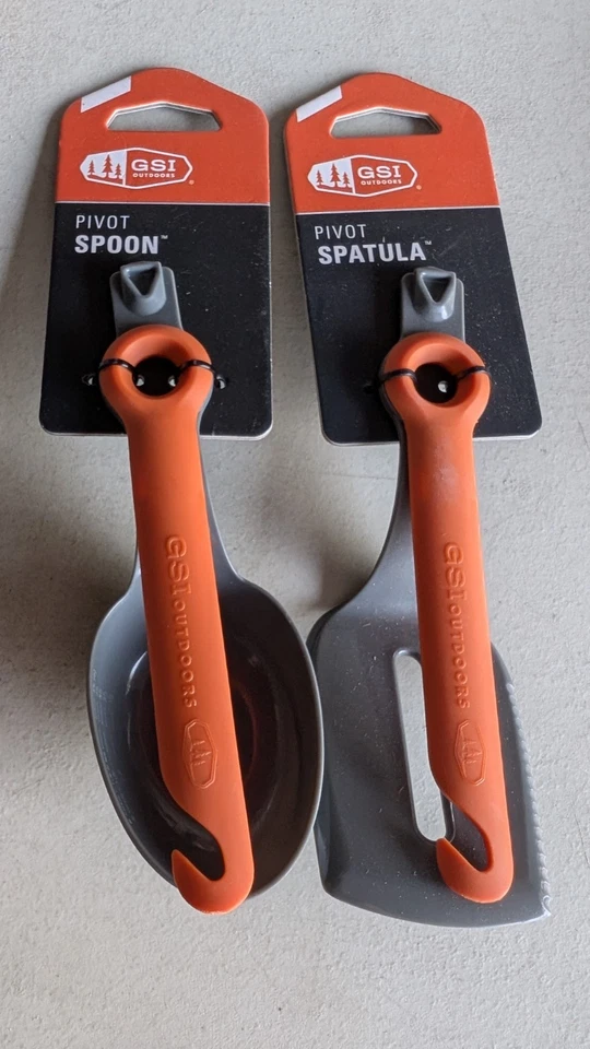 GSI Pivot Spatula & Serving Spoon Compact Camping Cooking Utensil Lot (2) NEW - Image 1 of 1