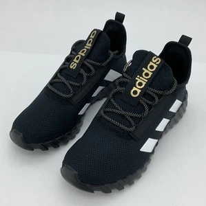 Kid's Size - Adidas Kaptir 3S K Shoes Core Black/Metallic Gold/White - JI4108 - Picture 1 of 6