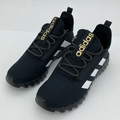 Kid's Size - Adidas Kaptir 3S K Shoes Core Black/Metallic Gold/White - JI4108 - Image 1 of 4