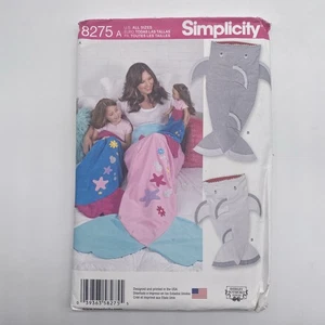 Simplicity Sewing Pattern 8275 Shark Blanket Uncut - Picture 1 of 4
