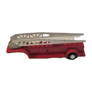 1970s Tonka Metal Red Fire Truck Ladder Trailer Only 8" Vintage - Picture 1 of 10