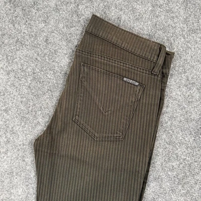 Hudson Krista Jeans Size 26x30 Brown Striped Super Skinny Made in USA Women's - Image 1 of 4