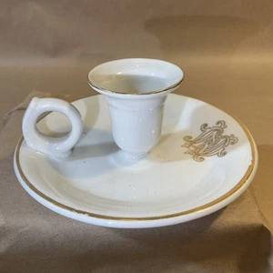 Vintage Buffalo China Candle Holder Unknown Markings INV-B4B20 - Picture 1 of 24