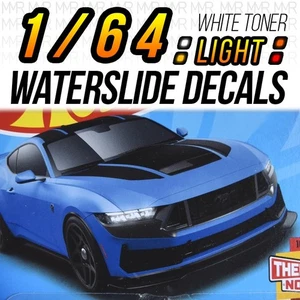 1/64 Scale FORD MUSTANG DARK HORSE Head Tail Light WaterSlide Decals for Hot - Picture 1 of 9