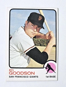 ED GOODSON VINTAGE 1973 Topps Baseball Card # 197 - San Francisco Giants - Picture 1 of 2