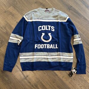 Indianapolis Colts NFL Team Light Up Christmas Ugly Holiday Sweater Size Small