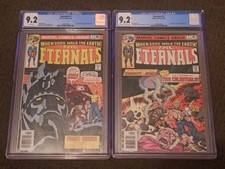 Eternals #1 & #2 CGC 9.2 NM ! 1st App&Origin Eternals , 1st App Celestials Keys!