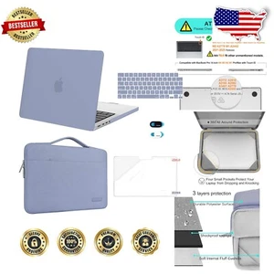 Lavender Gray 14" MacBook Pro Case with Keyboard & Webcam Cover - All-in-One Kit - Picture 1 of 9