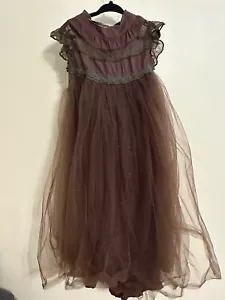 Brown Party dress Summer chiffon dress for Girls Size 7 - Picture 1 of 1