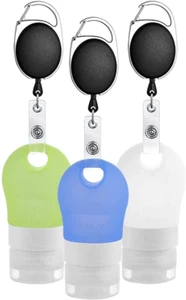 Portable Silicone Travel Bottles Set, Empty Hand Soap Bottles Refillable Contain - Picture 1 of 10