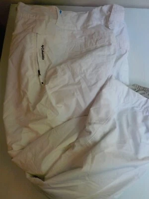 Pantalones de esquí/snowboard Columbia Titanium blancos con poliéster beige talla XL Foto 1 de 4