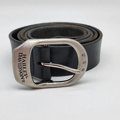 Ремень Harley Davidson США черный натуральная кожа размер 42 (51») - Изображение 1 из 4