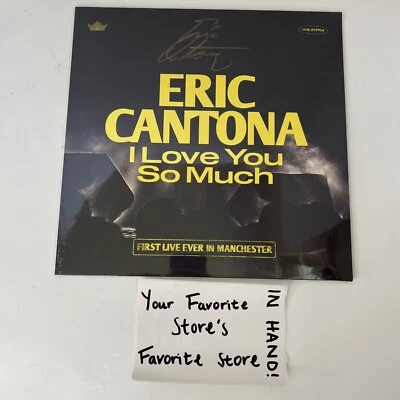 Eric Cantona I Love You So Much 12” Vinyl SIGNED! Autographed Manchester United Foto 1 de 4