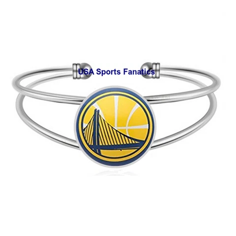 Golden State Warriors Team Logo Adjustable Bangle Bracelet Cover