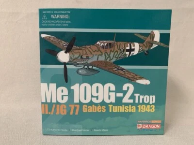 Dragon Models Me-109 G-2 German Trop II./JG77 1:72 DRW50068 - Image 1 of 4