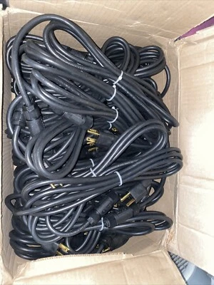 Wieland RST 16 OEM - 8 Foot Black Power Cord 300 Volt WA18 - Image 1 of 4