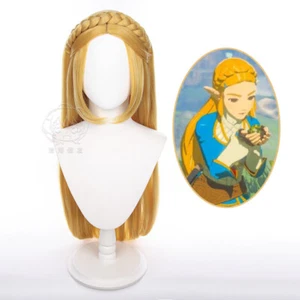 Cosplay The Legend of Zelda Zelda Prinzessin Gelb Lange Haar Perücke - Picture 1 of 5