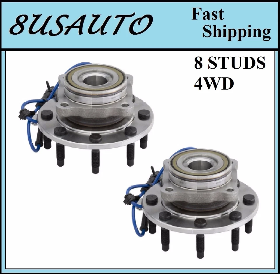 GMC Sierra 2500 1999-2004 (4x4) conjunto de cojinete de cubo de rueda delantera (4x4)-par Foto 1 de 3