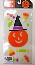  Halloween Jack o lantern Window Gel Stickers Cling Decor classroom candy 