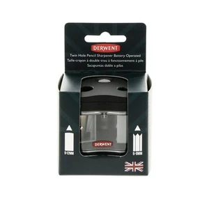 Derwent Battery Operated Twin Hole pencil Sharpener drawing colouring pencils - Picture 1 of 1