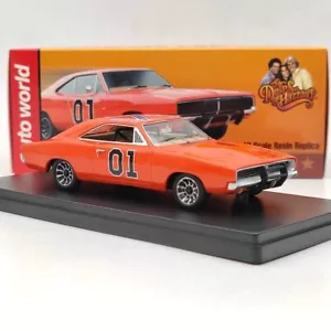 Auto World 1:43 Dodge Charger General Lee 1969 rot AWRSS1151 Resin Car Models USA - Bild 1 von 8