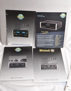 4 McIntosh Original Brochures C42 C2200 MR85 & MVP851 - Zdjęcie 1 z 3