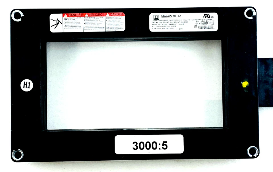 Square D 560R-302 Full Wave Current Transformer 3000:5 Ratio ANSI C57.13 UL10kV - Image 1 of 2