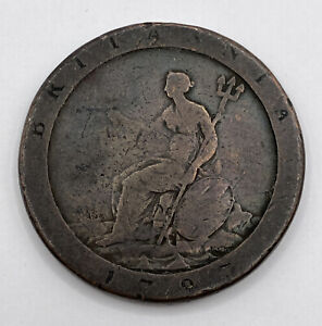 1797 Great Britain 1 Penny King George III Cartwheel Copper Coin