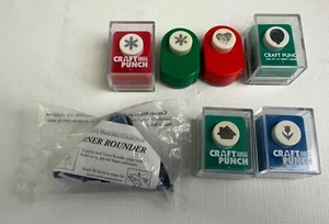 Craft Paper Punch Lot Marvy Uchida Creative Memories Corner Rounder Heart House  - Picture 1 of 6