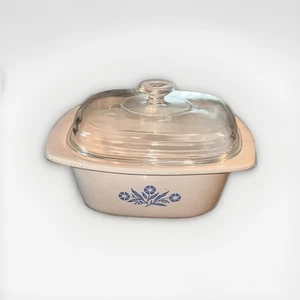 Corning Ware Blue Cornflower P-34-B 4 Qt Large Casserole Dish Pyrex A-12-C 43 H - Bild 1 von 10