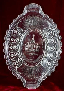 Gillinder Centennial Platter Tray Bread Plate Carpenters Hall 1776-1876 EAPG - Picture 1 of 12