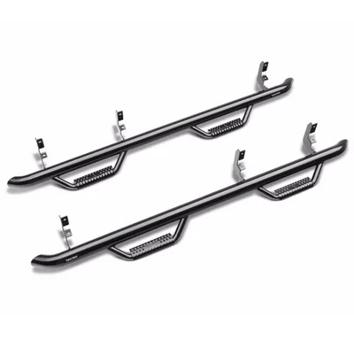 N-FAB Gloss Black Cab Length Nerf Bars for Silverado Sierra 1500 2500HD Crew Cab - Image 1 of 3