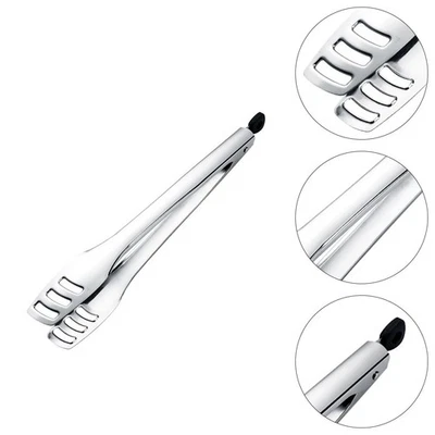 1 PC Pane Clip Pancake Tong Pesce Morsetto multiuso Cibo Pinza (Argento, S) - Immagine 1 di 4