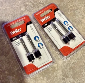 LOT OF 2* WELLER 2 PACK Soldering Tips 0.4 & 4.0mm WLTSETLIBA12 Qty4 Tips *NEW* - Picture 1 of 7