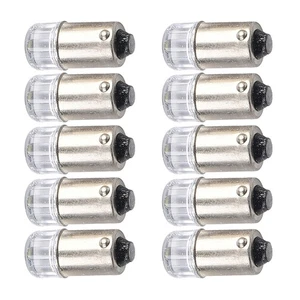 Long lasting Performance Pack of 10 Ba9s LED Light Bulbs White and Red - Picture 1 of 24