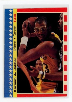 1987-88 Fleer #8 Kareem Abdul-Jabbar Stickers - Image 1 of 2