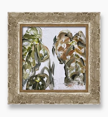 Begonia Maculata oil painting - Trendy plant décor for aesthetic modern rooms - Image 1 of 4