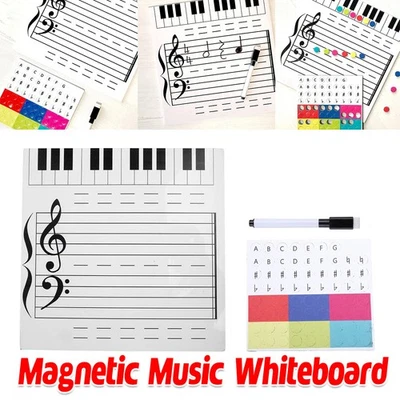 Erasable Music Note Board Kids Educational Music Learning Whiteboard Toy Set Diy - image 1 of 4