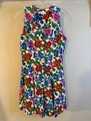 Mameluco abotonable floral vintage Express Compagnie Internationale 7/8 años 90’s  Foto 1 de 4