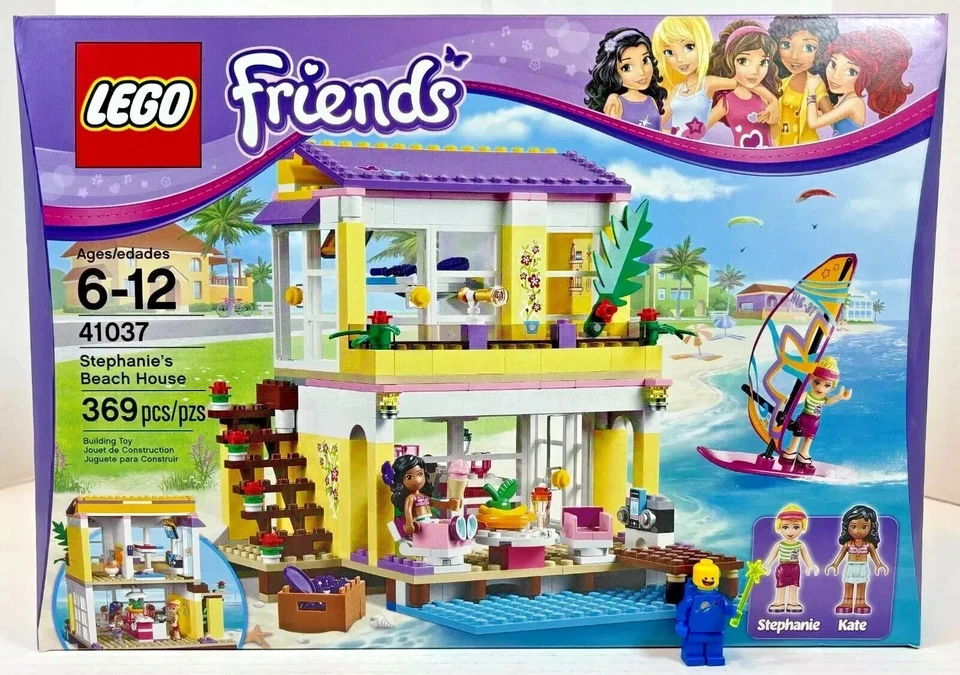 LEGO (41037) Friends: Stephanie's Beach House Nuevo Sellado Retirado Ciudad Natación Surf Foto 1 de 4