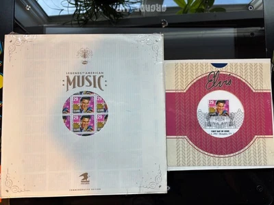 Elvis Presley 40 Stamp Sheet and Saver Sleeve Legends of American Music  *Plus*  - Image 1 of 4