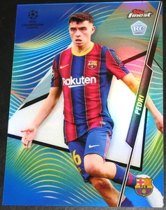 2020-21 Topps Finest UEFA UCL Pedri BLUE Refractor # 082/150 RC Rookie #36 2021 - Picture 1 of 2