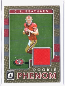 2017 Panini Donruss Rookie Phenom Jerseys CJ Beathard #27 Rookie RC - Picture 1 of 2