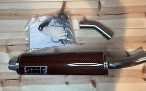 HMF for Yamaha Raptor 700 2006-2014 Orange Carbon Fiber Slip On Exhaust - Bild 1 von 5