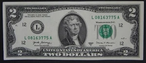 2017A $2 (TWO DOLLARS) - NOTE - NEAR UNC - Picture 1 of 2