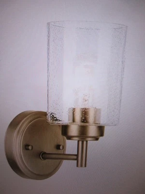Kichler Winslow 1-Light Natural Brass Bathroom Indoor Wall Sconce Light - Image 1 of 4