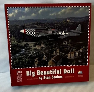 Airplane Puzzle Big Beautiful Doll by Stan Stokes 500 Piece Jigsaw Puzzle Very G - Picture 1 of 8